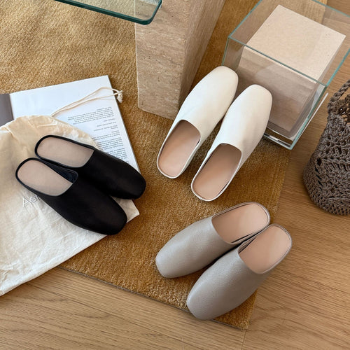 Damen Klassische Clogs aus hochwertigem Leder mit ergonomischem Fußbett und modischem Design R&B