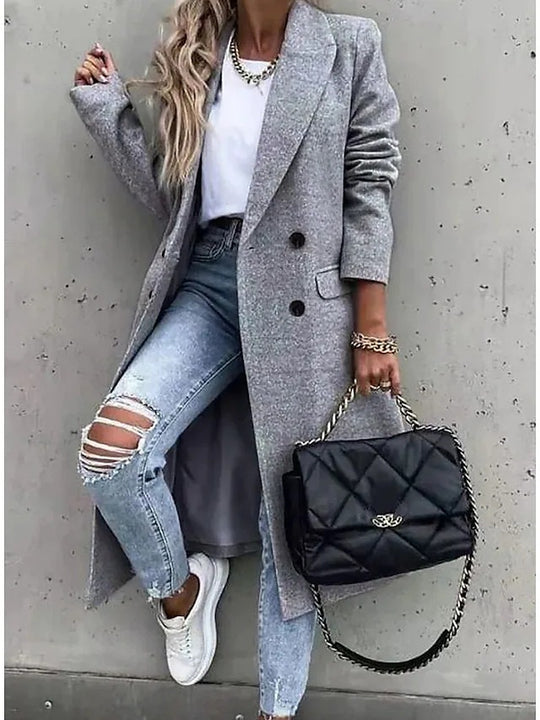 Damen eleganter Blumenmantel mit weichem Stoff und modischem Design R&B