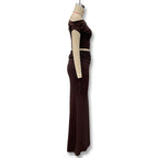 Damen Elegantes und figurbetontes Jumpsuit-Kleid mit asymmetrischem Design R&B