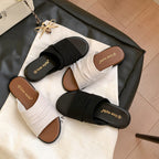 Damen Komfortable und schlichte Badeschuhe mit breitem Riemen R&B