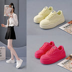 Damen modische Sneakers mit extra dicker Sohle und rutschfestem Profil R&B