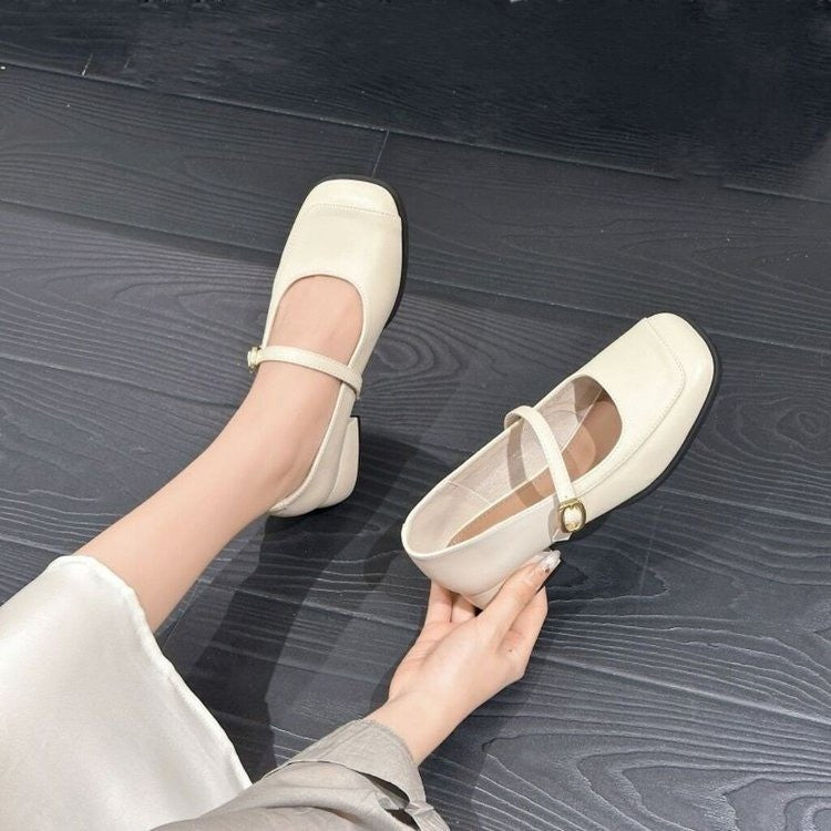 Damen Elegante Mary Jane Schuhe mit modischem Schnallen-Detail