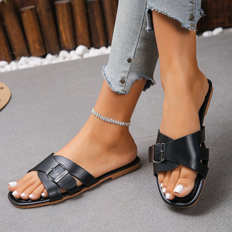 Damen elegante und komfortable Riemensandalen R&B