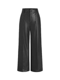 Damen elegante Culotte aus hochwertigem Kunstleder R&B