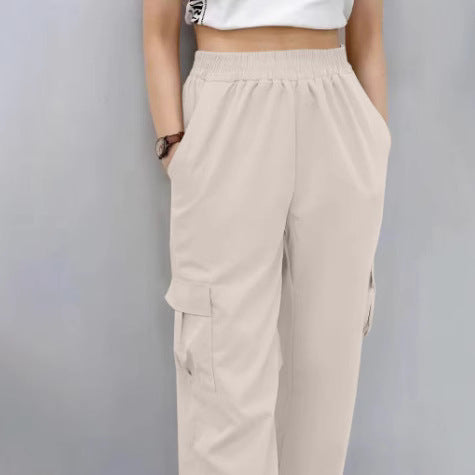 Damen Cargo-Hose mit elastischem Bund und praktischen Seitentaschen R&B
