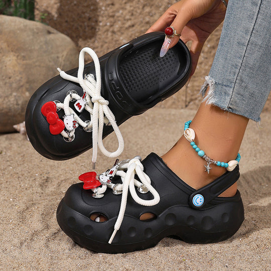 Damen Clogs mit einzigartigen Design-Details und komfortabler Sohle R&B