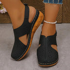 Damen Bequeme Clogs mit durchbrochenem Design und anatomischem Fußbett R&B