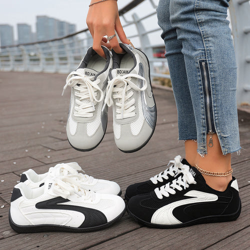 Damen Sportliche Sneaker mit atmungsaktivem Mesh-Material und rutschfester Sohle R&B