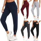 Damen Bequeme Sporthose mit elastischem Bund und seitlichen Taschen R&B