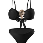 Damen Bikini-Set mit elegantem Wickelrock R&B