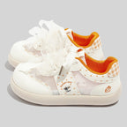 Damen Sneakers mit verspieltem Bogen-Design und atmungsaktiven Netzpanelen