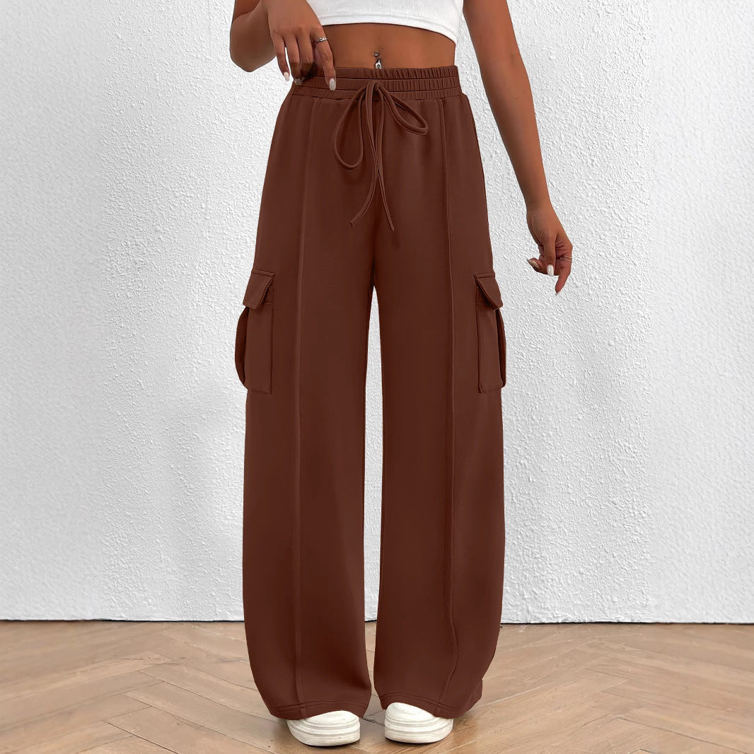 Damen Cargo-Hose mit weitem Schnitt und elastischem Bund R&B