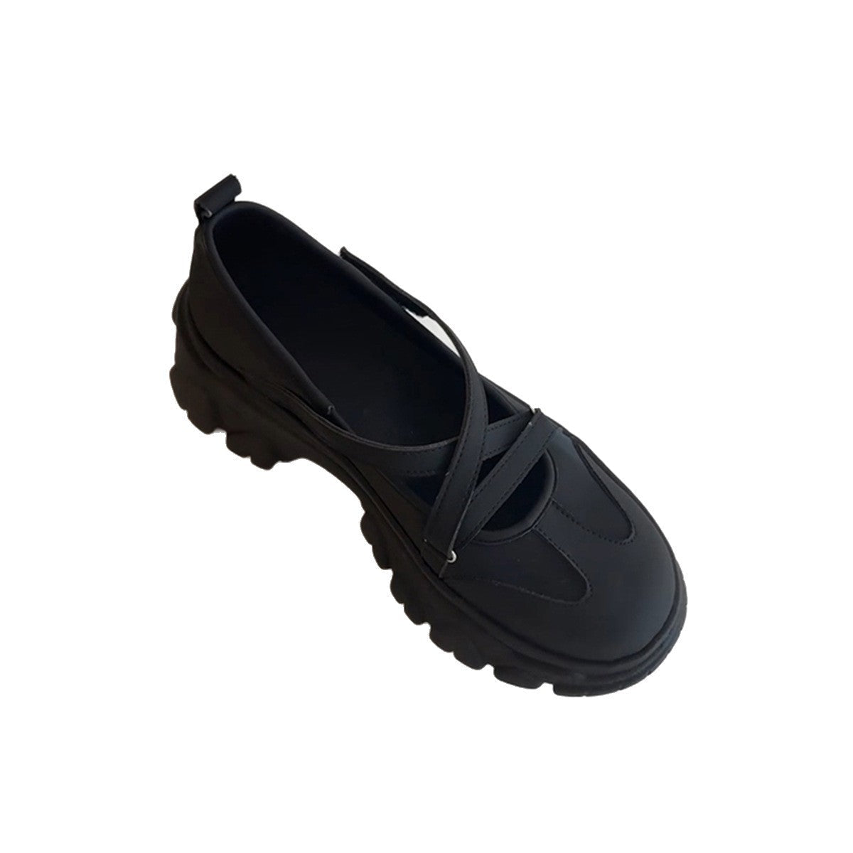 Damen Bequeme Slipper mit stylischem Kreuzband und dicker Profilsohle R&B