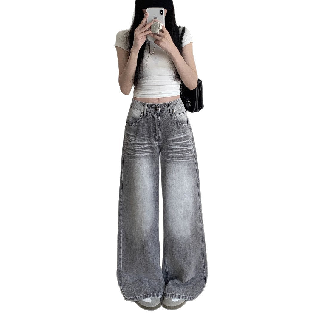 Damen Palazzo-Jeans im angesagten vintage Look mit weitem Bein R&B