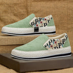 Damen Espadrilles-Slipper mit elastischem Einschlupf und modischem Textil-Obermaterial
