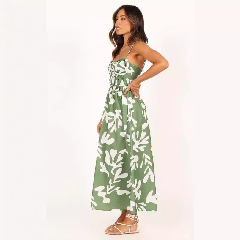 Damen Maxikleid mit floralem Druck R&B