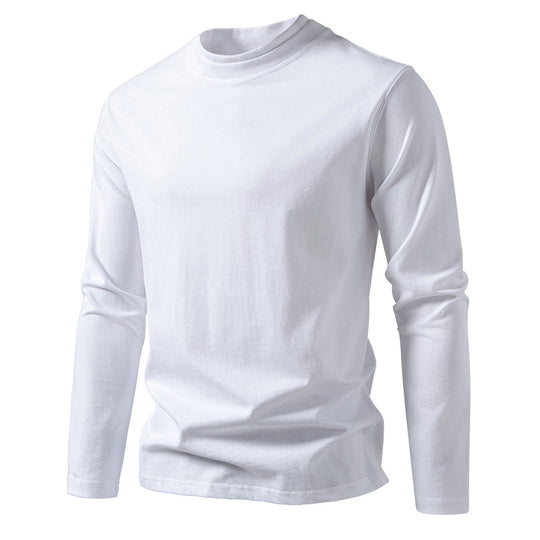 Herren langärmliges T-Shirt aus angenehmem Baumwollmix mit Rundhalsausschnitt R&B
