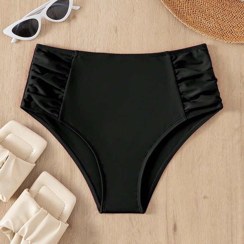 Damen Hochtailliertes Bikinihöschen mit modischen Rüschendetails R&B