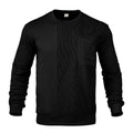 Herren moderne Sweatshirt mit strukturiertem Muster und praktischer Brusttasche R&B
