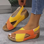 Damen Komfortable Wedge-Sandalen mit ergonomischem Design und atmungsaktiver Sohle R&B