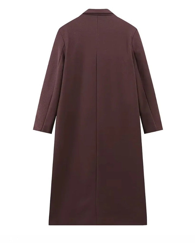 R&B | Park Avenue Doppelreihiger Langer Trenchcoat