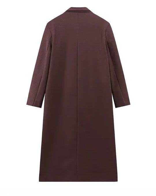 R&B | Park Avenue Doppelreihiger Langer Trenchcoat