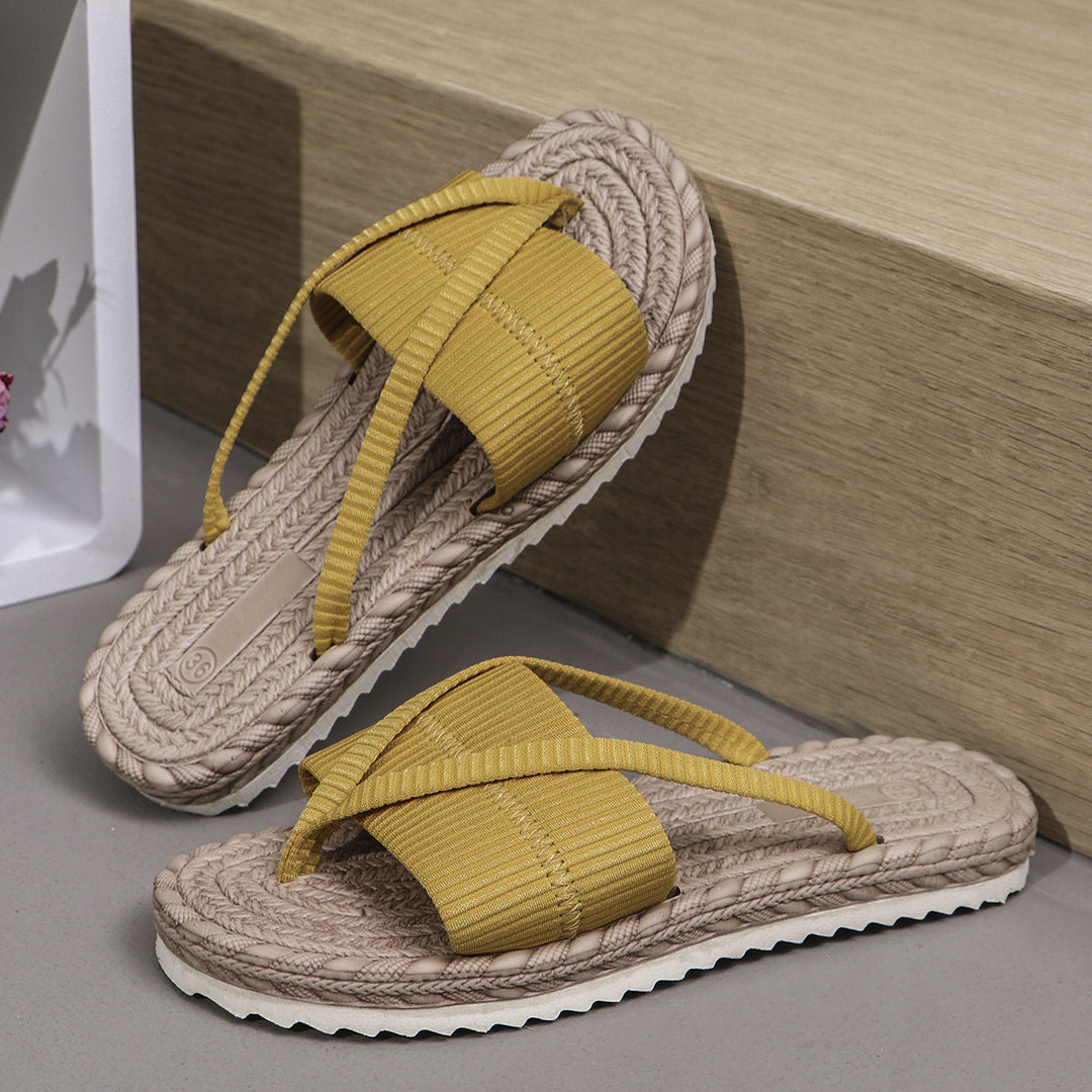 Damen Sommer-Sandalen mit ergonomischem Fußbett und modischem Riemchen-Design R&B