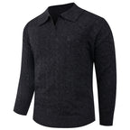 Herren eleganter Strickpullover mit modernem Zopfmuster R&B