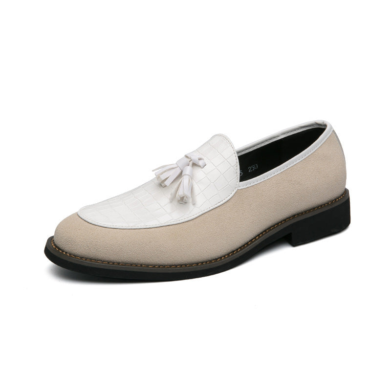 Damen modische Mokassins mit feinen Quasten und eleganter Oberflächenstruktur R&B