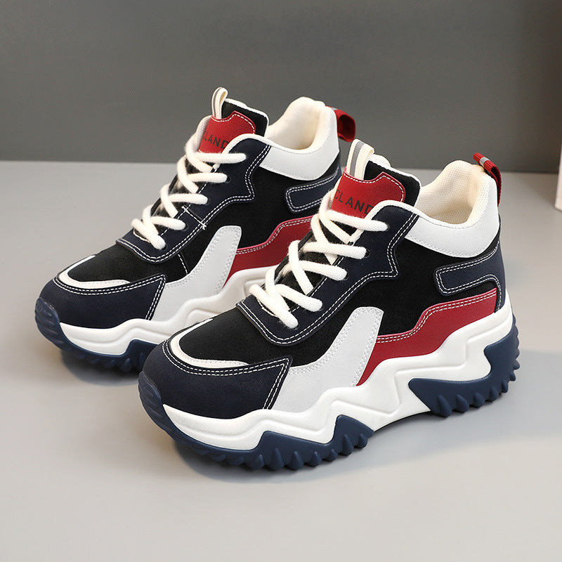 Damen Sportliche Chunky Sneakers mit atmungsaktivem Obermaterial und rutschfester Sohle R&B