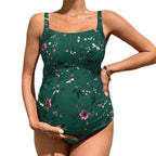 Damen Schwangerschaftsbadeanzug mit stilvollem floralem Design