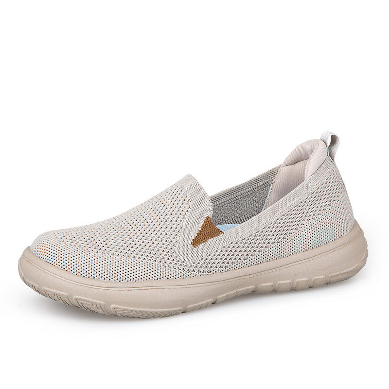 Damen Slip-On Freizeitschuhe mit atmungsaktiver Mesh-Oberfläche und flexibler Sohle