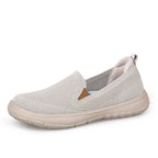 Damen nan nahtloser Strick-Slipper mit ergonomischer Fußbettenkontur und stoßabsorbierender Leichtlaufsohle R&B