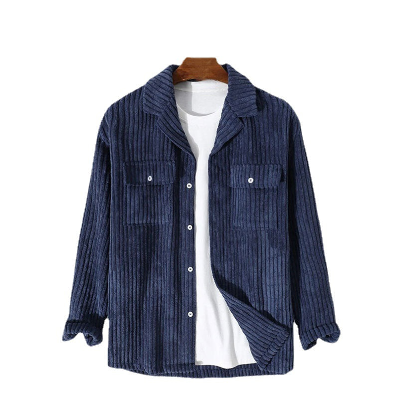 Damen hochwertige geschnittene Cordjacke mit Brusttaschen R&B