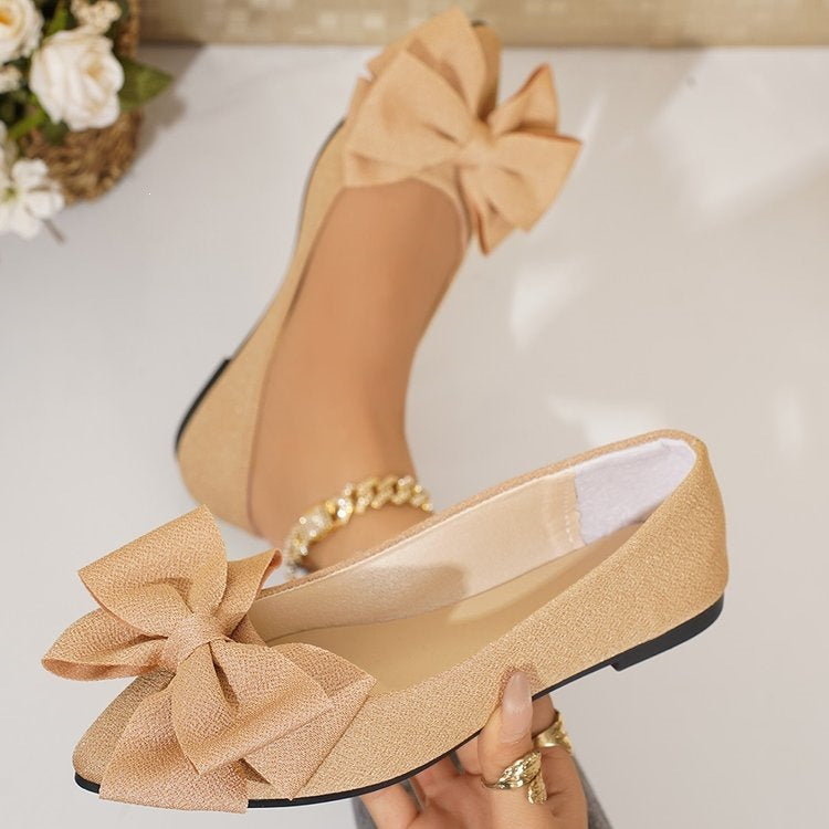 Damen Ballerinas mit großem Schleifendetail R&B