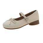 Damen Ballerinas mit zierlichem Schleifenakzent und verstellbarem Riemen