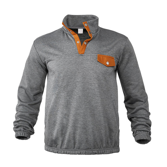 Herren modisches Sweatshirt mit Kragen details R&B