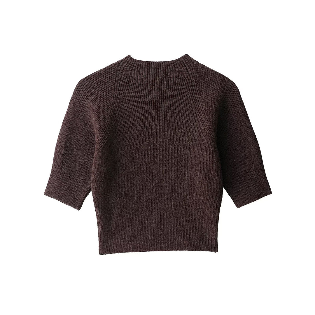 Damen stylisches Strickoberteil R&B