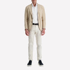 Herren elegante Wildlederjacke mit modernem Kragen und stilvollen Details