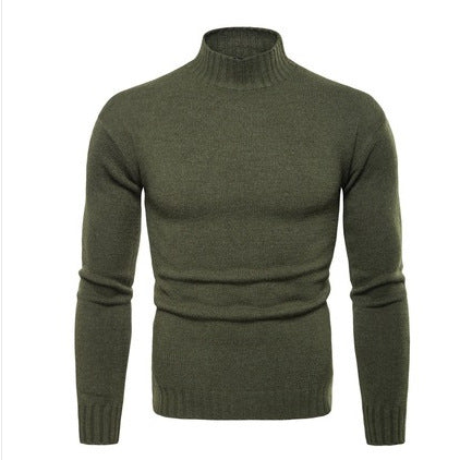 Damen hochgeschnittener Pullover mit Stehkragen R&B