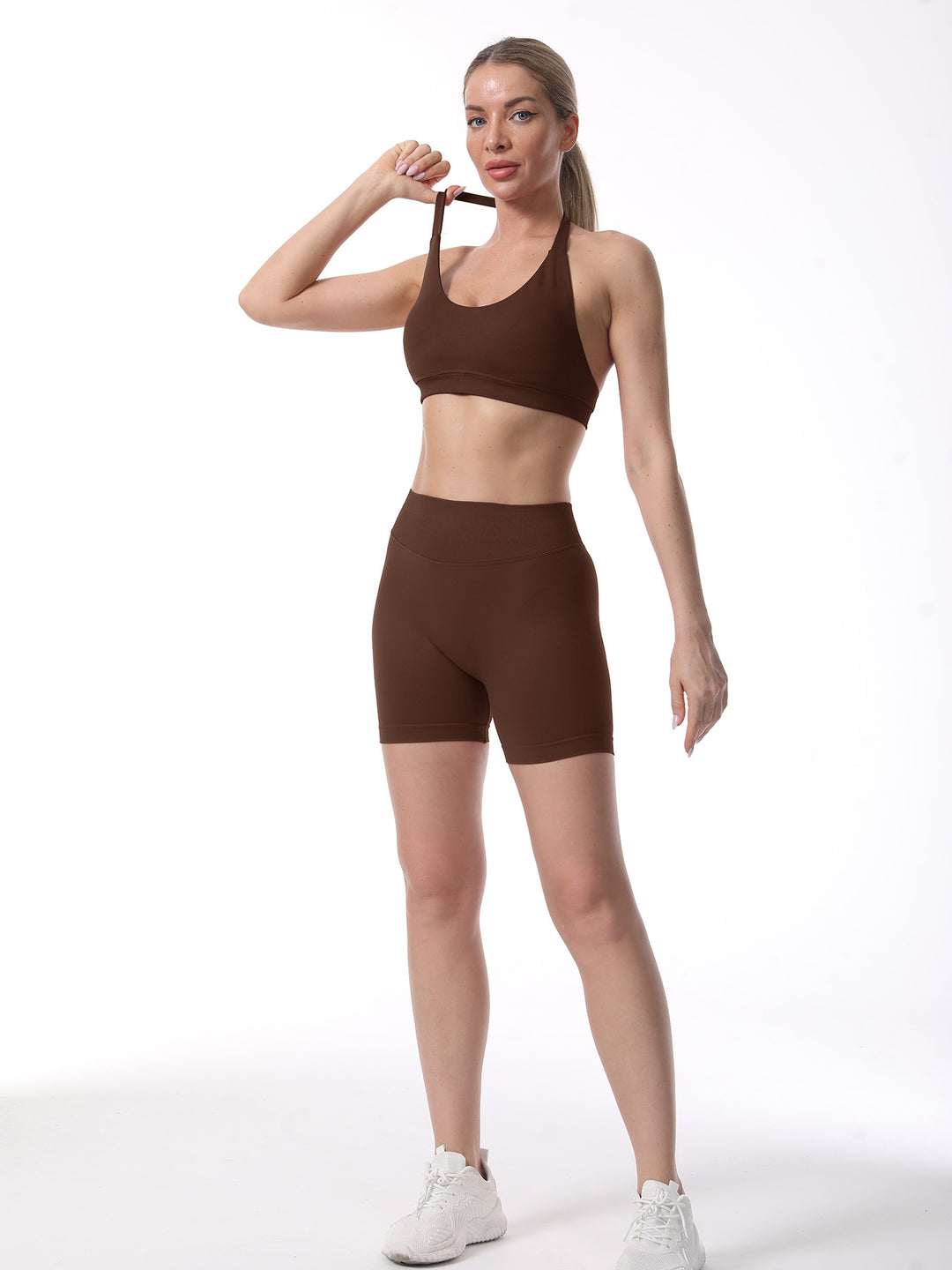 Damen Sport-BH und Shorts Set R&B