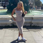 Damen Figurbetontes Midi-Kleid mit raffinierten Raffungselementen R&B
