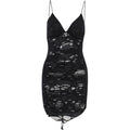 Damen figurbetontes Minikleid mit raffiniertem Cut-Out-Design R&B