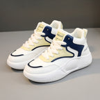 Damen modische High-Top Sneakers mit atmungsaktiver Oberfläche und flexibler Sohle R&B