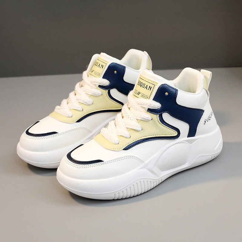 Damen modische High-Top Sneakers mit atmungsaktiver Oberfläche und flexibler Sohle R&B