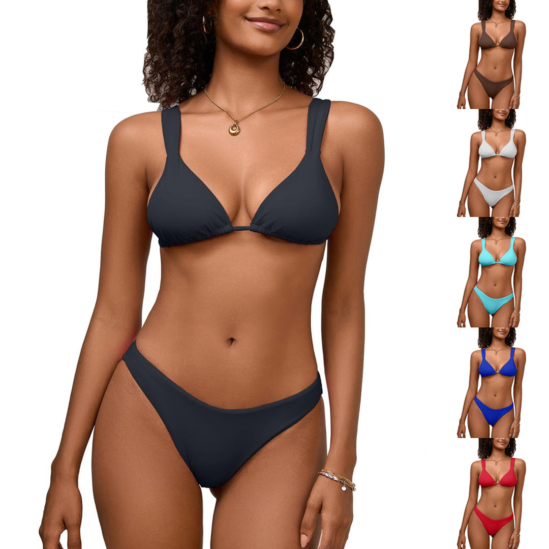 Damen Triangel-Bikini mit verstellbaren Trägern R&B