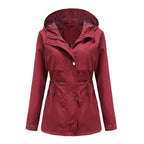 Damen funktionale Übergangsjacke mit verstellbarem Taillenbündchen