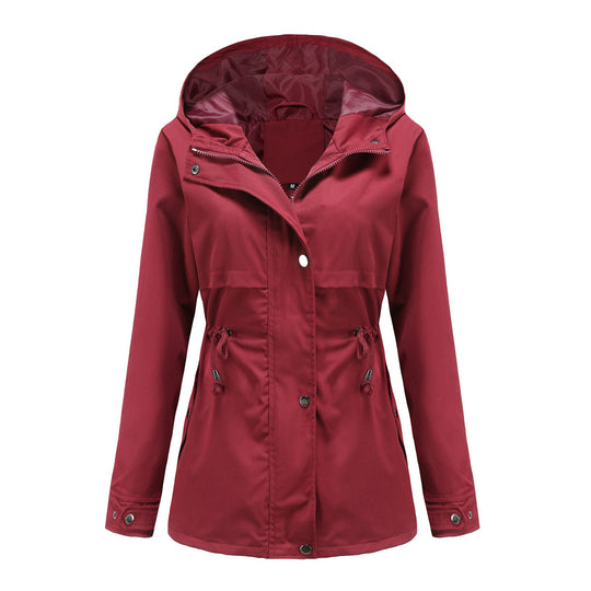 Damen funktionale Übergangsjacke mit verstellbarem Taillenbündchen R&B