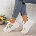 Damen Sportliche Sneakers mit atmungsaktiver Oberflächenstruktur und komfortabler Dämpfung R&B
