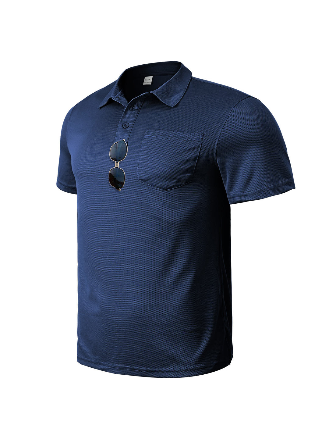 Herren nan funktionales Polohemd mit Brusttasche und atmungsaktiver Meshstruktur R&B